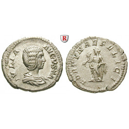 Römische Kaiserzeit, Julia Domna, Frau des Septimius Severus, Denar 207, vz-st