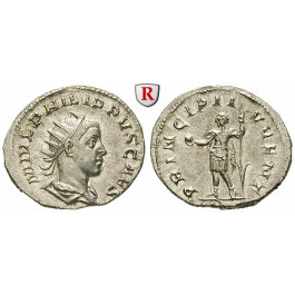 Römische Kaiserzeit, Philippus II., Caesar, Antoninian 244-246, st