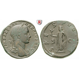 Römische Kaiserzeit, Severus Alexander, Sesterz 222-235, ss+/ss
