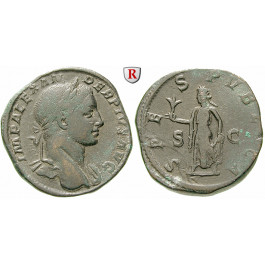 Römische Kaiserzeit, Severus Alexander, Sesterz 222-235, ss+/ss