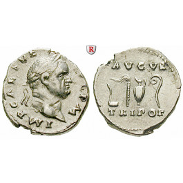 Römische Kaiserzeit, Vespasianus, Denar 71, ss+