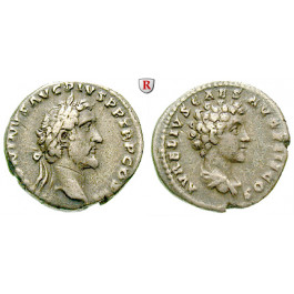 Römische Kaiserzeit, Antoninus Pius, Denar 140, ss