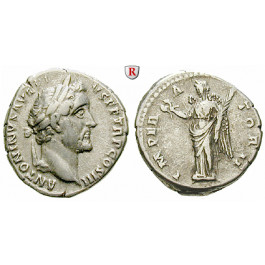 Römische Kaiserzeit, Antoninus Pius, Denar 143-144, ss