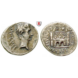 Römische Kaiserzeit, Augustus, Denar 25-23 v.Chr., ss