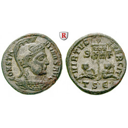 Römische Kaiserzeit, Constantinus I., Follis 320, vz+