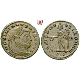 Römische Kaiserzeit, Galerius, Follis 299, vz+