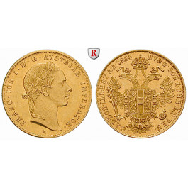 Österreich, Kaiserreich, Franz Joseph I., Dukat 1854, vz/vz+
