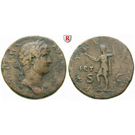 Römische Kaiserzeit, Hadrianus, Sesterz 125-128, s+