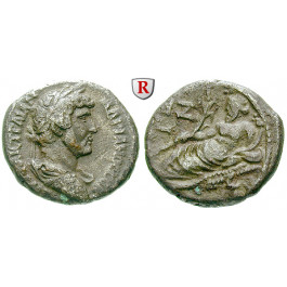 Römische Provinzialprägungen, Ägypten, Alexandria, Hadrianus, Drachme Jahr 17 = 132-133, ss