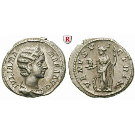 Römische Kaiserzeit, Julia Mamaea, Mutter des Severus Alexander, Denar 222, ss-vz