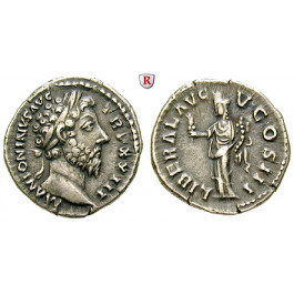 Römische Kaiserzeit, Marcus Aurelius, Denar 169-170, ss-vz