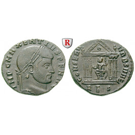 Römische Kaiserzeit, Maxentius, Follis 308-310, vz