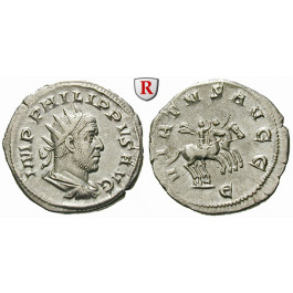 Römische Kaiserzeit, Philippus I., Antoninian 244-247, ss-vz