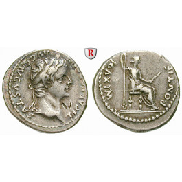 Römische Kaiserzeit, Tiberius, Denar 14-37, ss-vz/ss