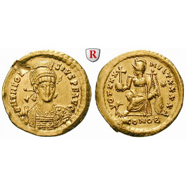 Römische Kaiserzeit, Theodosius II., Solidus 430-440, f.vz