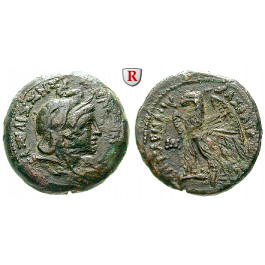 Ägypten, Königreich der Ptolemäer, Ptolemaios VI. und Kleopatra I., Bronze 180-176 v.Chr., ss
