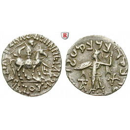 Baktrien und Indien, Königreich Baktrien, Azes I./II., Drachme 20 - 1 v.Chr., ss+