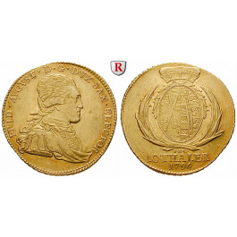 Sachsen, Albertinische Linie, Friedrich August III., 10 Taler 1796, ss-vz