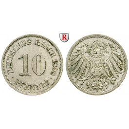 Deutsches Kaiserreich, 10 Pfennig 1898, A, vz, J. 13
