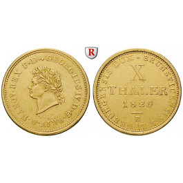 Braunschweig, Königreich Hannover, Georg IV., 10 Taler 1825, ss+