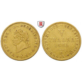 Braunschweig, Königreich Hannover, Georg IV., 5 Taler 1825, ss