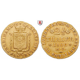 Braunschweig, Braunschweig-Wolfenbüttel, Karl Wilhelm Ferdinand, 2 1/2 Taler 1800, ss+