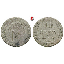 Frankreich, Napoleon I. (Kaiser), 10 Centimes 1808, ss