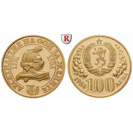 Bulgarien, Republik, 100 Leva 1984, 7,6 g fein, PP