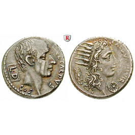 Römische Republik, C. Coelius Caldus, Denar 51 v.Chr., f.vz