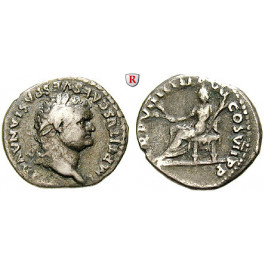 Römische Kaiserzeit, Titus, Denar 79, ss