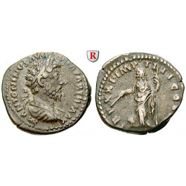 Römische Kaiserzeit, Marcus Aurelius, Denar 166-167, ss