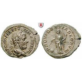 Römische Kaiserzeit, Macrinus, Denar 217-218, ss-vz