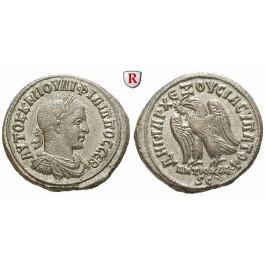 Römische Provinzialprägungen, Seleukis und Pieria, Antiocheia am Orontes, Philippus II., Tetradrachme 147-249, f.st