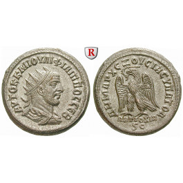 Römische Provinzialprägungen, Seleukis und Pieria, Antiocheia am Orontes, Philippus I., Tetradrachme 249, f.st