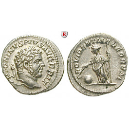 Römische Kaiserzeit, Caracalla, Denar 210, f.vz