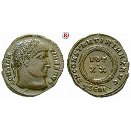 Römische Kaiserzeit, Constantinus I., Follis 324, vz+