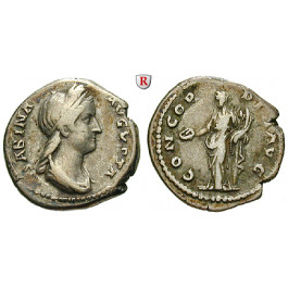 Römische Kaiserzeit, Sabina, Frau des Hadrianus, Denar vor 137, ss