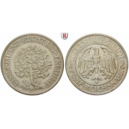 Weimarer Republik, 5 Reichsmark 1928, Eichbaum, F, ss+, J. 331