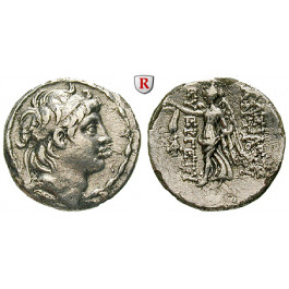 Syrien, Königreich der Seleukiden, Antiochos VII., Drachme 138-129 v.Chr., ss+
