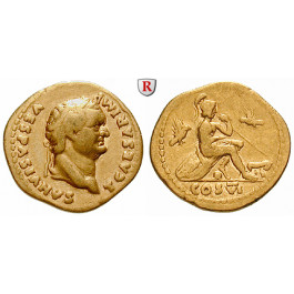 Römische Kaiserzeit, Titus, Caesar, Aureus 77-78, ss