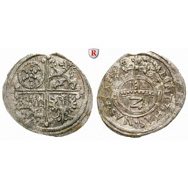 Frankfurt, Stadt, 1/2 Batzen (Albus) 1628, f.prfr.