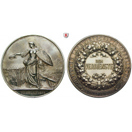 Schlesien, Breslau, Stadt, Silbermedaille o.J. (1888), vz-st