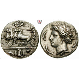 Sizilien, Syrakus, Dionysios I., Dekadrachme 405-380 v.Chr., ss