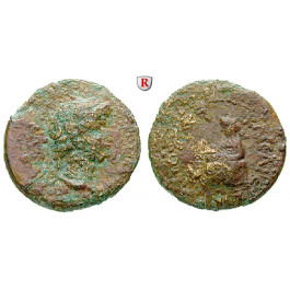 Römische Provinzialprägungen, Kilikien, Anazarbos, Nero, Hemiassarion 67/68 (Jahr 86), ge/s