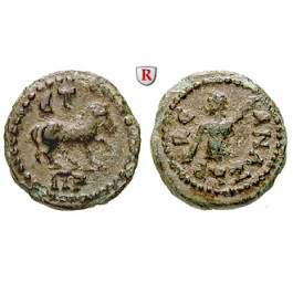 Römische Provinzialprägungen, Kilikien, Anazarbos, Marcus Aurelius und Lucius Verus, 1/4 Assarion 161/162 (Jahr 180), ss-vz