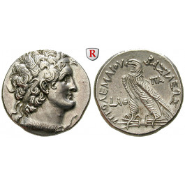 Ägypten, Königreich der Ptolemäer, Ptolemaios VI., Tetradrachme Jahr 39 = 143/142 v. Chr., f.st