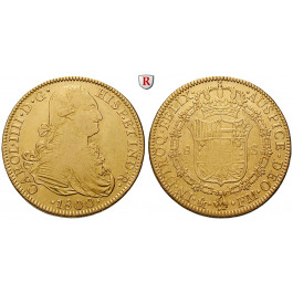 Mexiko, Carlos IV., 8 Escudos 1800, 23,61 g fein, ss