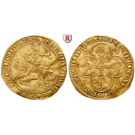 Frankreich, Jean II. le Bon, Franc à cheval o.J. (1360), ss+