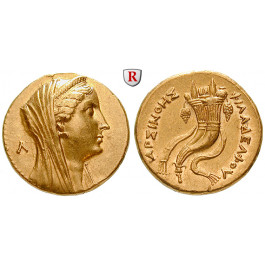 Ägypten, Königreich der Ptolemäer, Arsinoe II., Frau des Ptolemaios II., Oktadrachme (Mnaieion) 253-246 v. Chr., f.vz