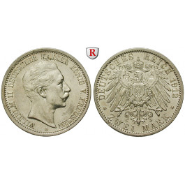 Deutsches Kaiserreich, Preussen, Wilhelm II., 2 Mark 1912, A, ss-vz, J. 102